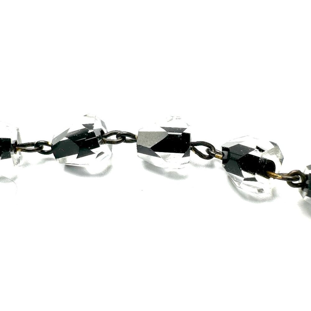 1950s Miriam Haskell Five-Strand Crystal Necklace — Signed, Museum Quality — EUC - Picture 9 of 10